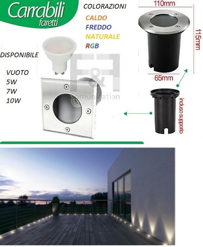 Faretto led carrabile - faretto,