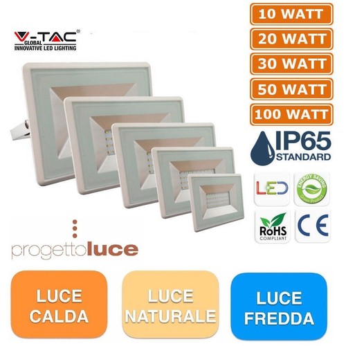 Tac faro faretto led smd - v-tac, 10w