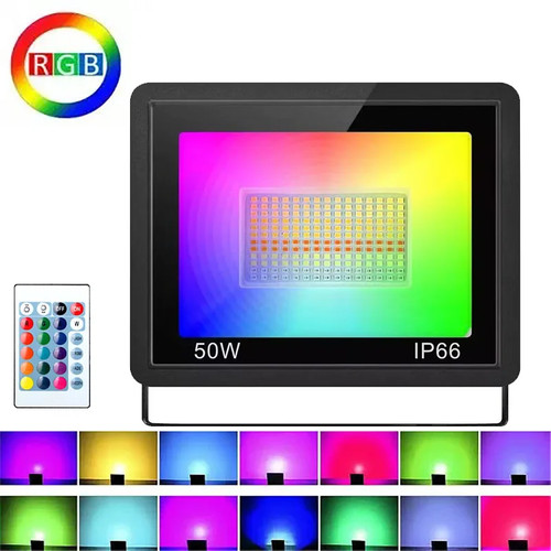 Faretto led rgb con - led,
